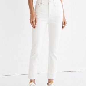 Madewell The Curvy Perfect Vintage Jean in White 26